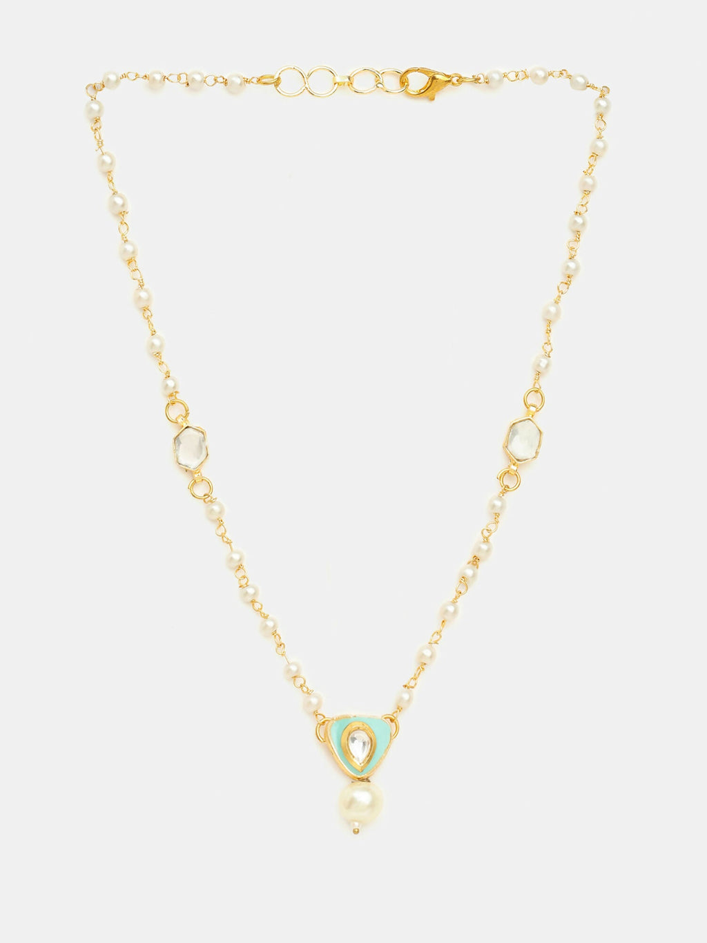 Ruby Raang Sheesh Mahal Necklace | Grocsy