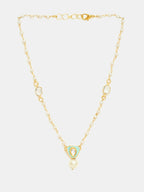 Ruby Raang Sheesh Mahal Necklace | Grocsy
