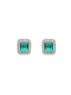 stone stud (Light green ) - Ruby Raang | Grocsy