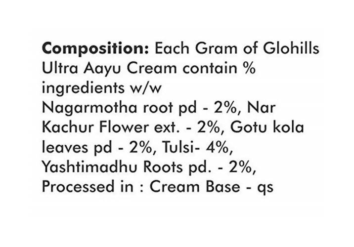 Herbal Hills Glohills Ultra Aayu Cream | Grocsy