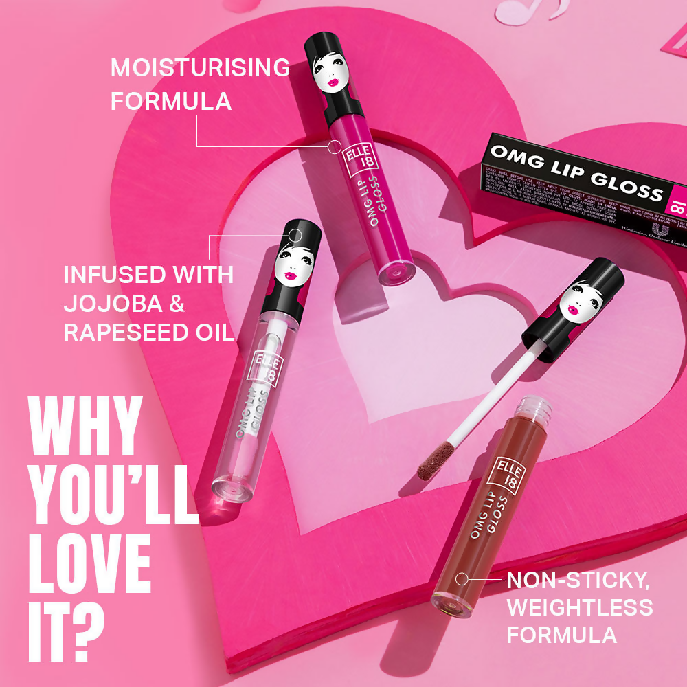 Elle 18 OMG Lip Gloss - Rose All Day | Grocsy