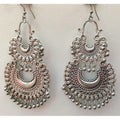 MS Fashion India Fancy Silver Party Wear Tassel Beautiful Drops Earrings | Grocsy