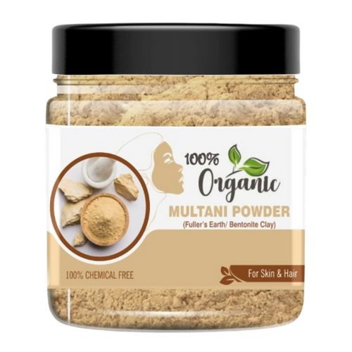 100% Organic Pure Multani Mitti Powder (Fuller's Earth) Skin Face Clays | Grocsy