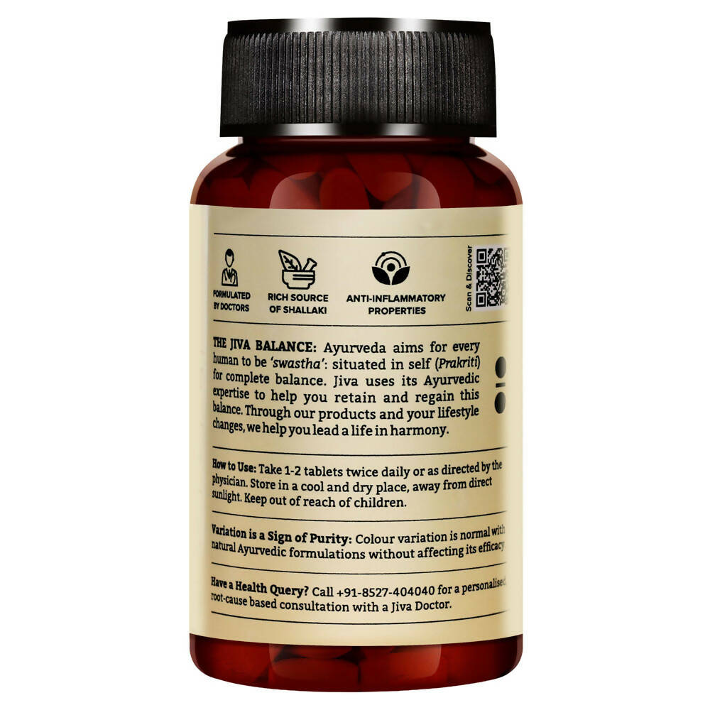 Jiva Ayurveda Pain Calm Tablets | Grocsy