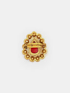 Ruby Raang Teardrop Brooch | Grocsy