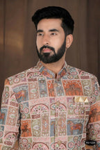 Joban Fashion Men's Base Pink(Multi Colours) Georgette Kurta with Pyjama | Grocsy