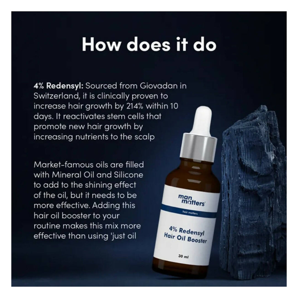 Man Matters 4% Redensyl Hair Oil Booster For Hair Growth For Men | Grocsy