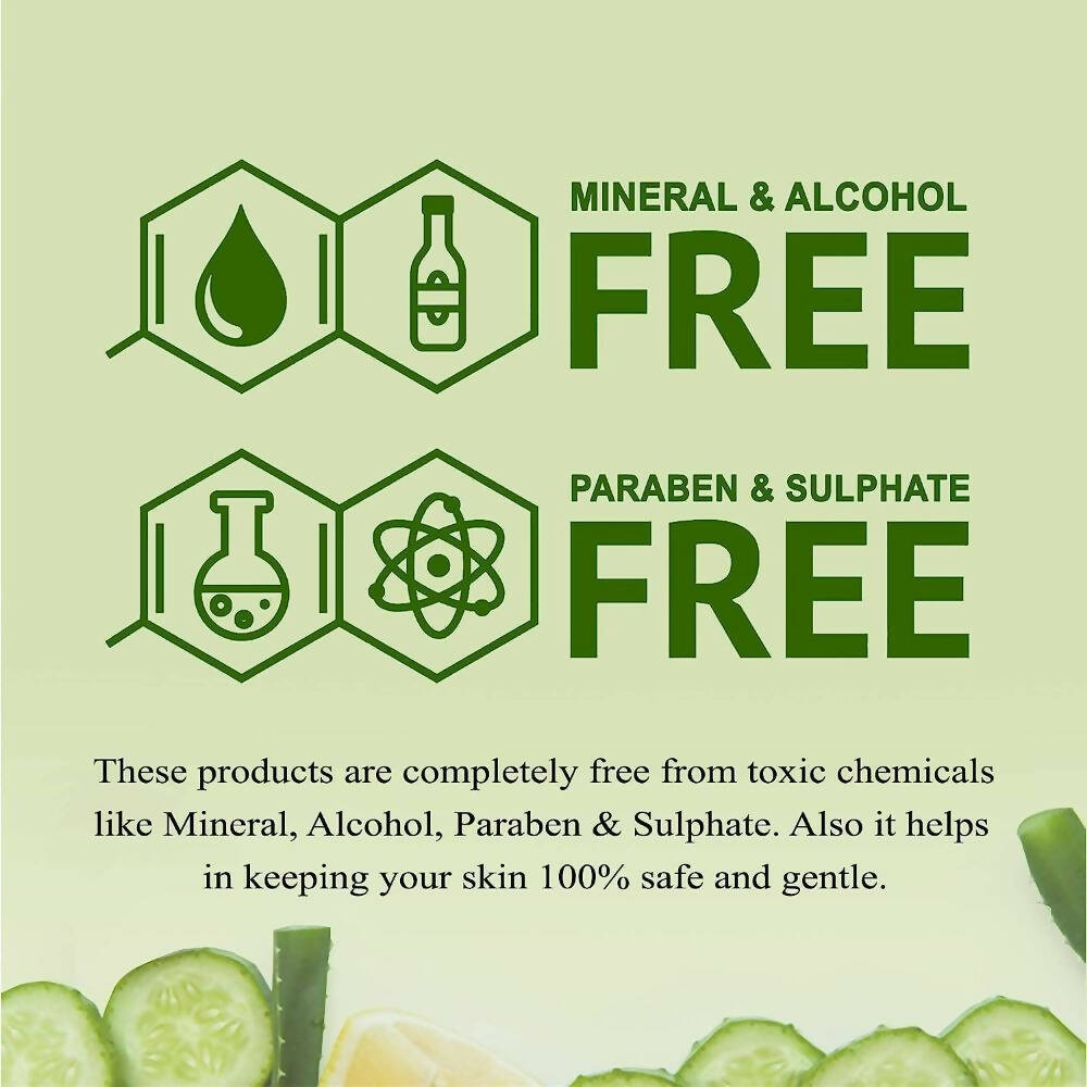 NutriGlow NATURAL'S Aloe Vera Cucumber Facial Kit | Grocsy