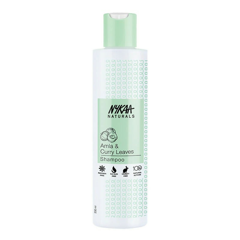 Nykaa Naturals Longer & Thicker Hair - Free Shampoo With Amla, Curry Leaves & Coconut Oil | Grocsy
