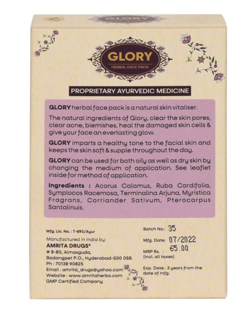 Amrita Glory Herbal Face Pack | Grocsy
