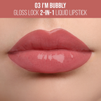 Staze 9To9 Gloss Lock 2-In-1 Liquid Lipstick - 03 Im Bubbly | Grocsy