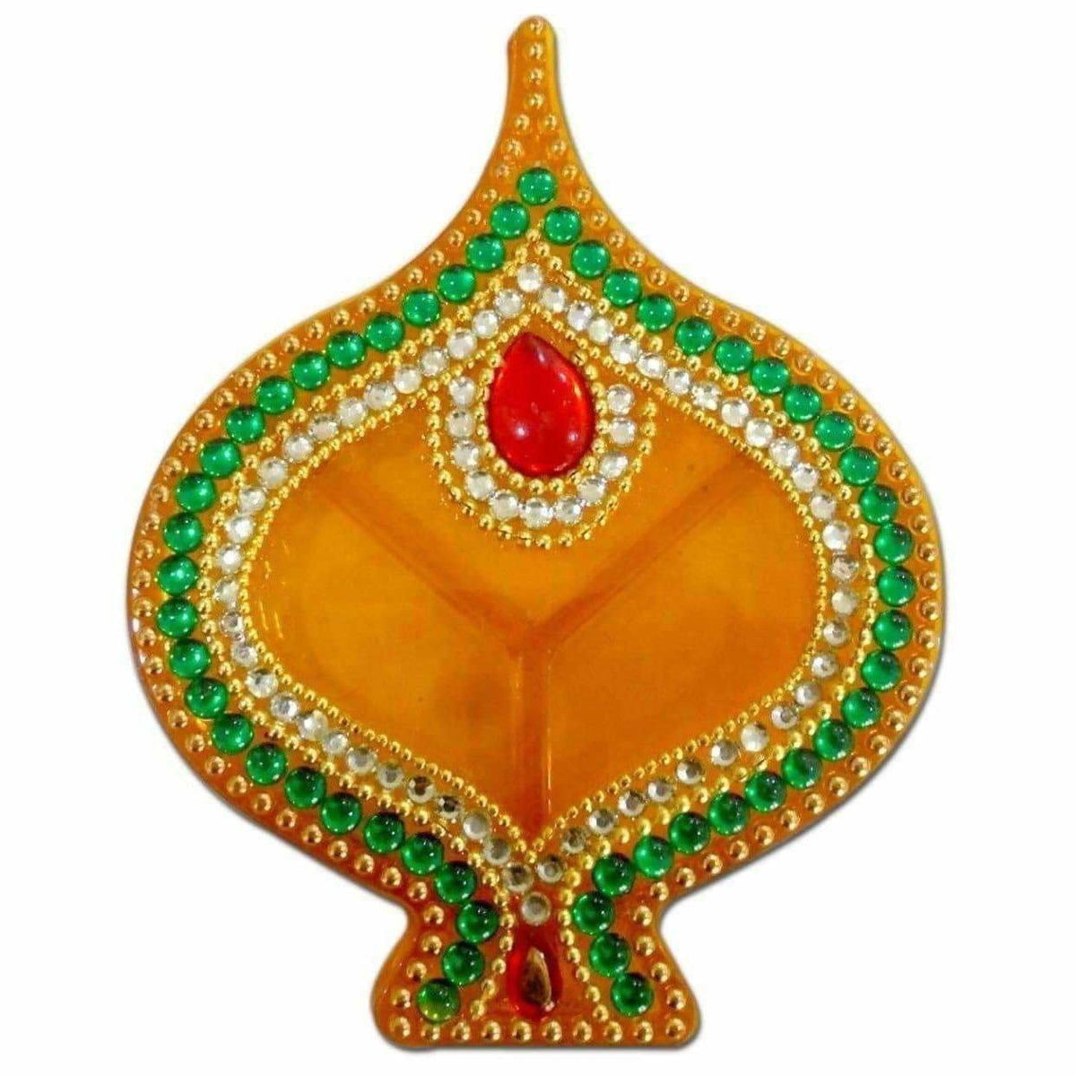 Fire Lamp Design Kumkum Box - 1 Piece | Grocsy