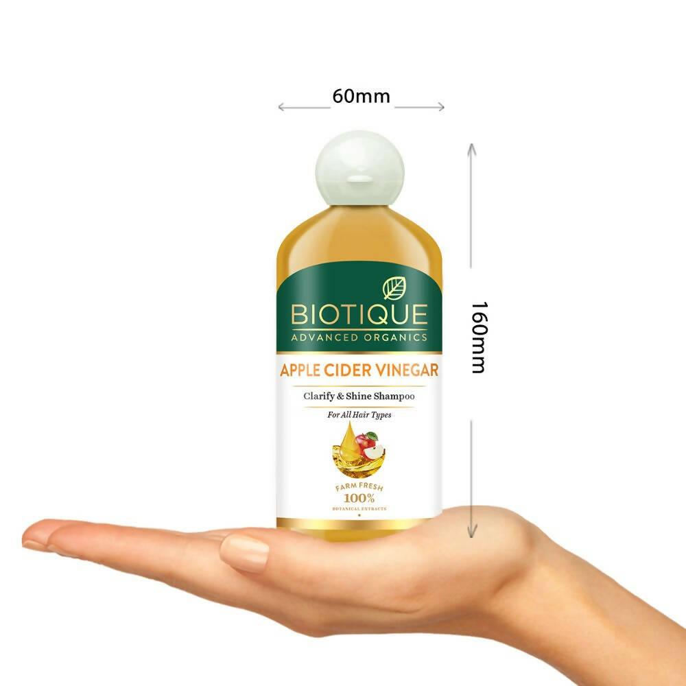 Biotique Advanced Organics Apple Cider Vinegar Clarify & Shine Shampoo | Grocsy