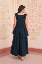 Prazu Fashion Rama Georgette Embroidered Designer Gown | Grocsy
