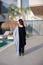 Prazu Fashion Navy Blue Velvet With Rich Zari Embroidered Work Salwar Suit | Grocsy