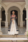 Prazu Fashion Black Georgette Bandhani Print With Kutchi Patchwork Navratri Lehenga Kurti | Grocsy