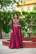 Prazu Fashion Multicolor Chinnon Pedding Kutchi Gamthi Embroidered Work Navratri Lehenga | Grocsy