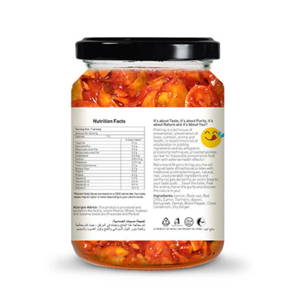 Nature Land Organics Lemon Pickle | Grocsy