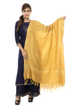 Mominos Fashion Moeza Slub Cotton Golden Dupatta | Grocsy