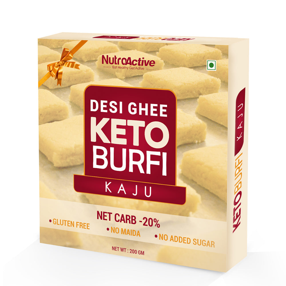 NutroActive Desi Ghee Keto Kaju Barfi | Grocsy