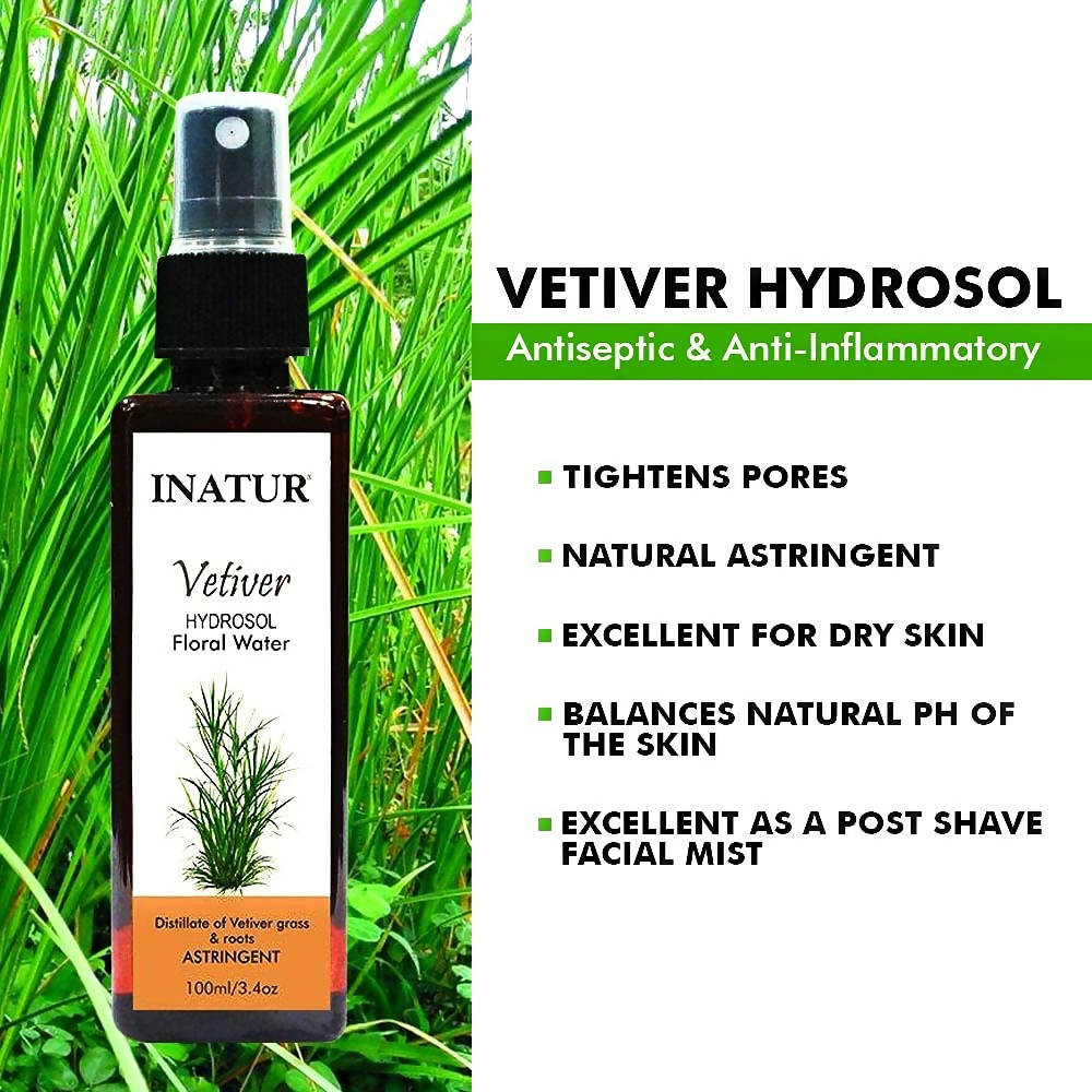 Inatur Vetiver Hydrosol Floral Water | Grocsy