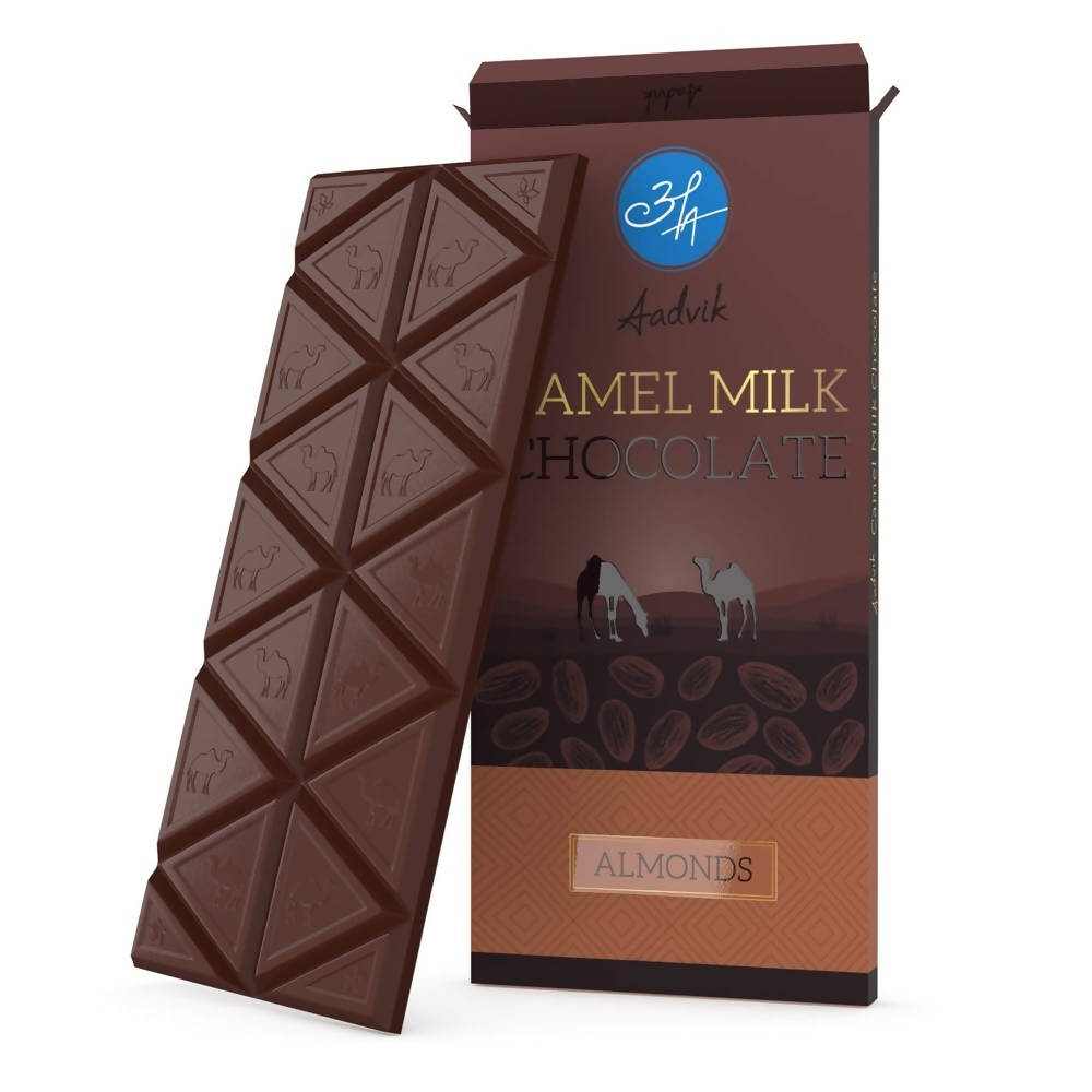 Aadvik Camel Milk Chocolates With Almonds | Grocsy