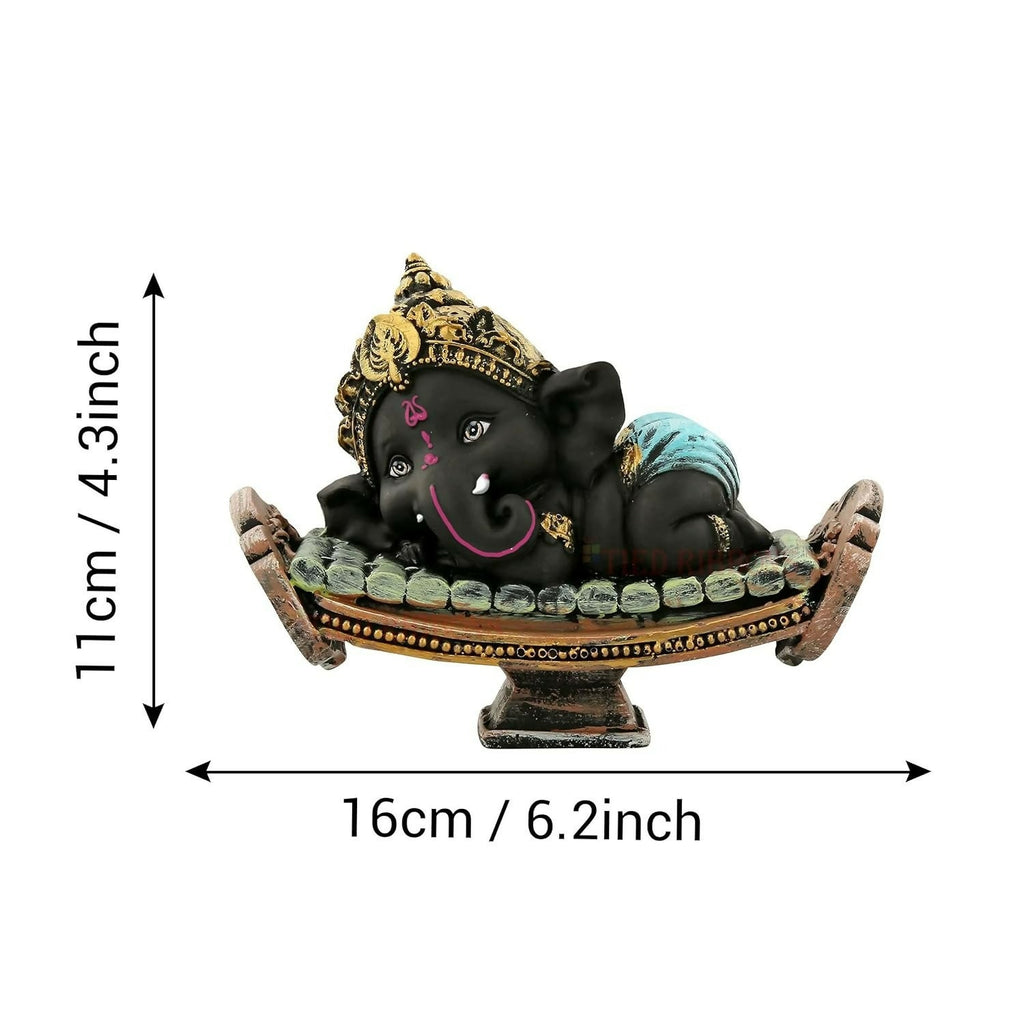 Tied Ribbons Resin Ganesh Statue Murti | Grocsy