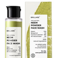 Brillare 100% Natural Neem Powder Facewash For Acne & Pimples Rich with Bergamot | Grocsy