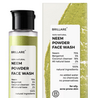 Brillare 100% Natural Neem Powder Facewash For Acne & Pimples Rich with Bergamot | Grocsy