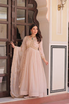 Joban Fashion Chiku Georgette Sequence Embroidery Work Kurta Set | Grocsy