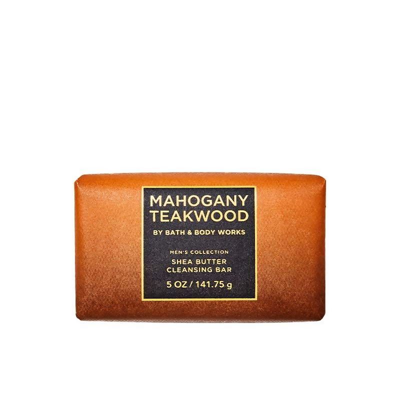 Bath & Body Works Mahogany Teakwood Shea Butter Cleansing Bar | Grocsy