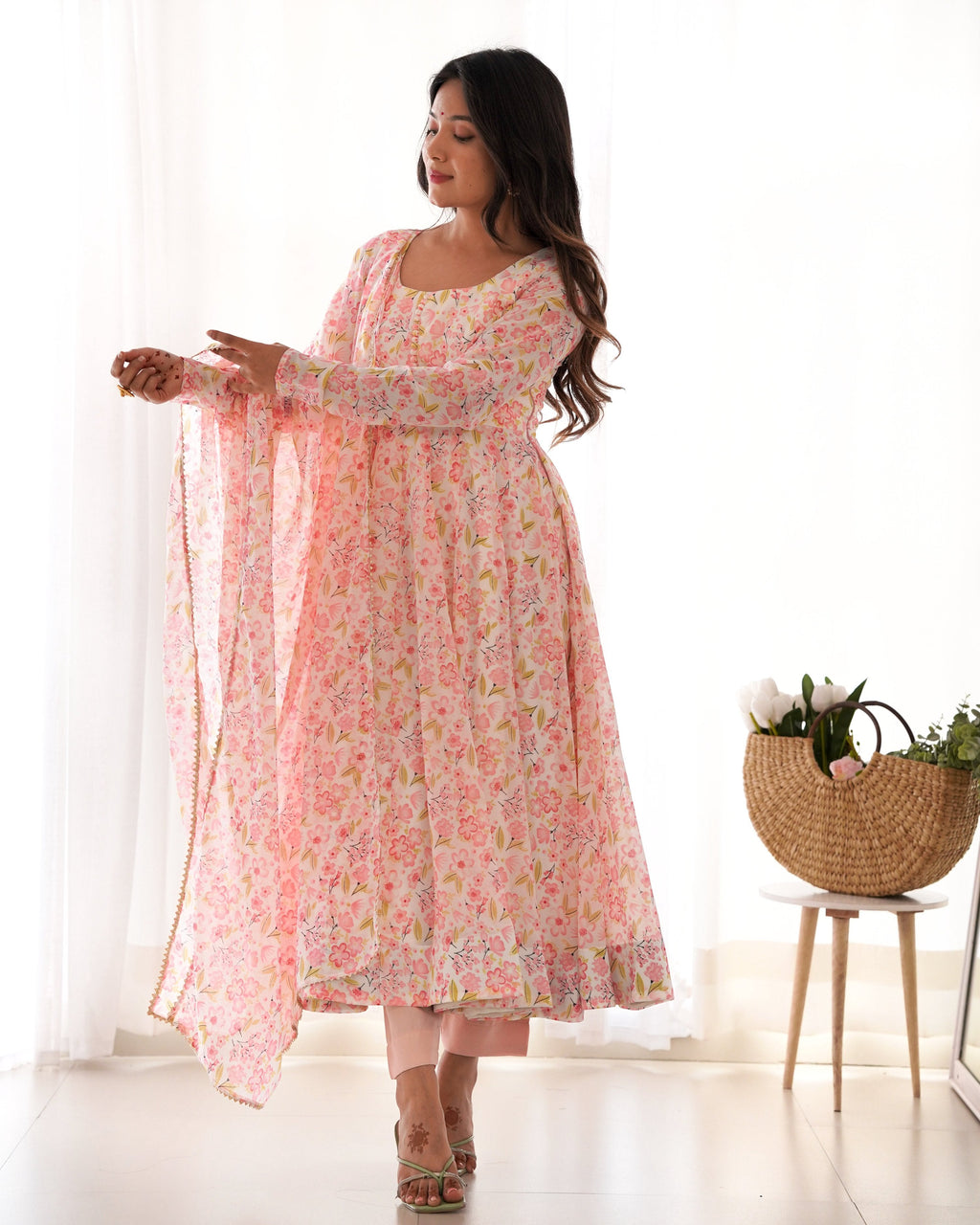 Lehenga Mart Designer Anarkali Suit for Women or Girls - Multicolor | Grocsy
