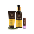 Soultree Hand And Foot Cream, Lotus And Kokum Butter Lip Balm & Apricot Moisturiser Set | Grocsy
