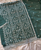 KC Aqua Blue Summer Wear Rangoli Silk Straight Suit For Women | Grocsy