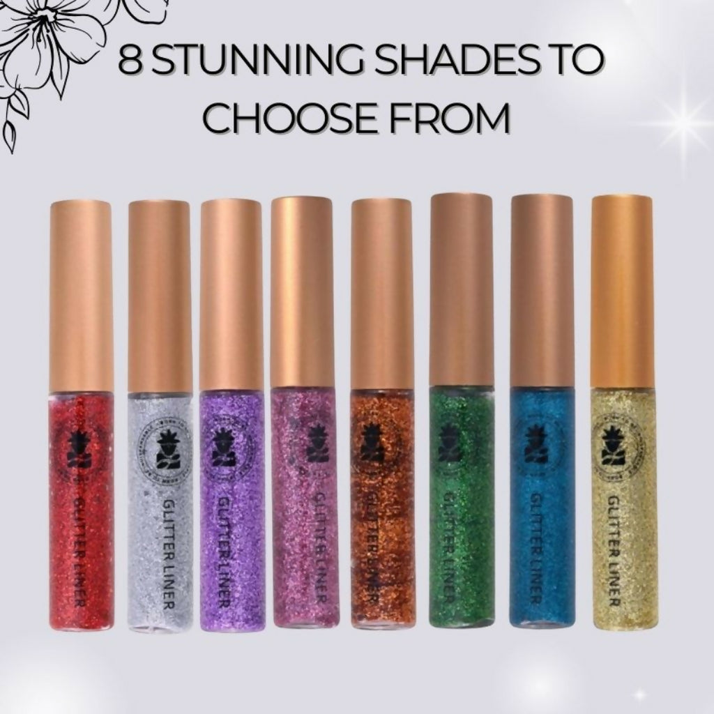 BOBI Glitter Eyeliner Silver Diamond Sparkle Finish | Grocsy