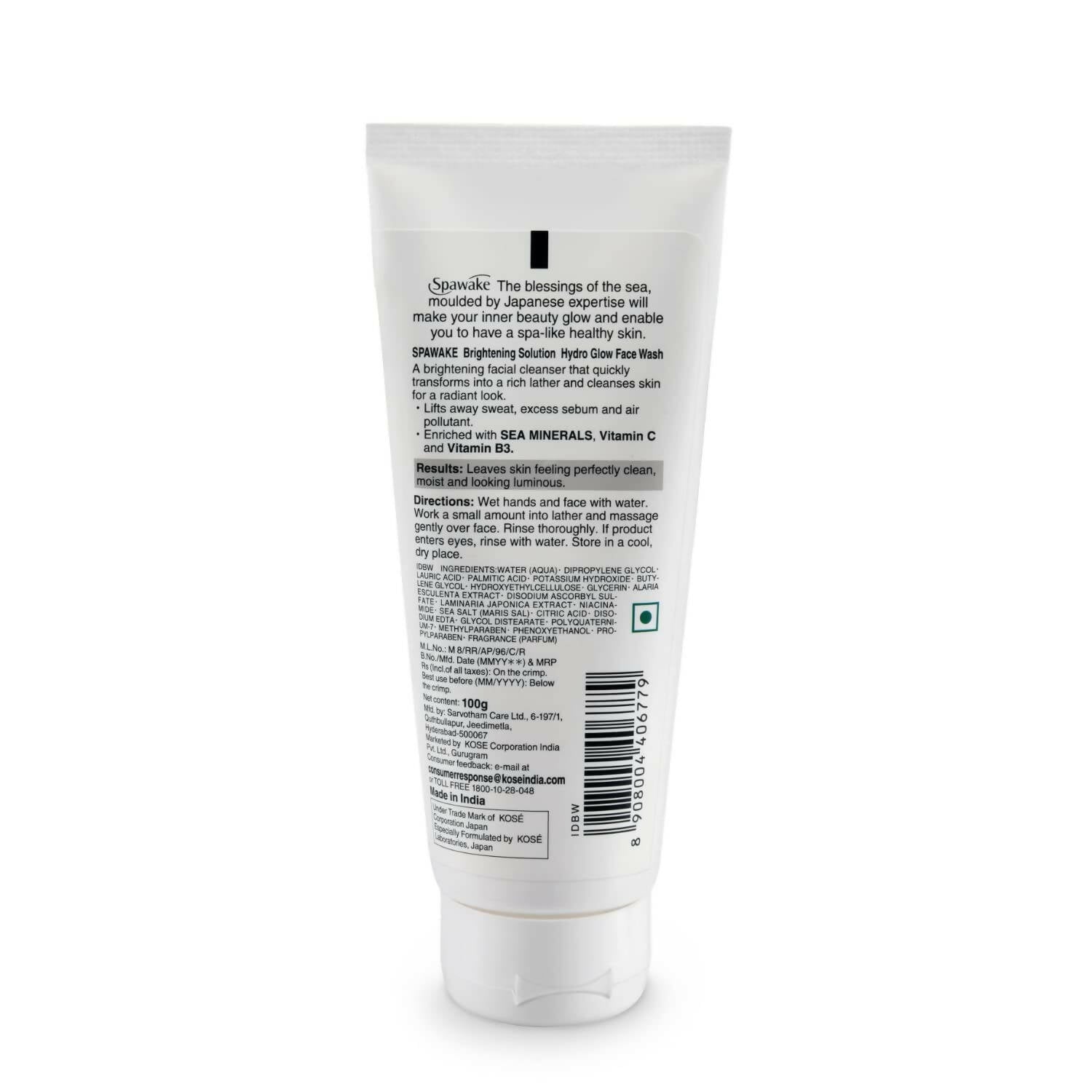 Spawake Brightening Solution Hydro Glow Face Wash | Grocsy
