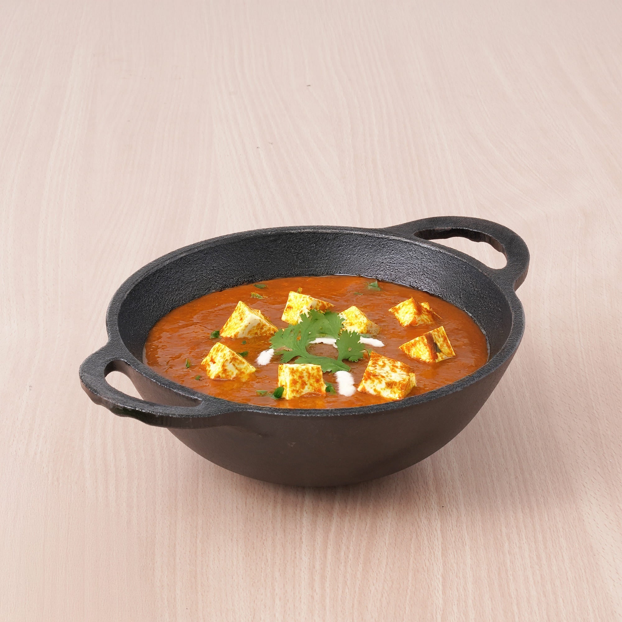 The Indus Valley CASTrong Cast Iron Kadai, Pre-seasoned, Nonstick, 100% Pure, Toxin-free, 20.3cm, 1.4L, 1.5kg | Grocsy
