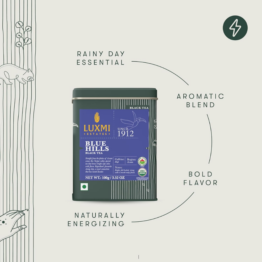 Luxmi Estates Blue Hills Black Tea Blend | Grocsy
