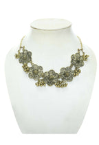 Mominos Fashion Johar Kamal Golden-Plated Brass Finish Floral Desgin Choker For Women | Grocsy