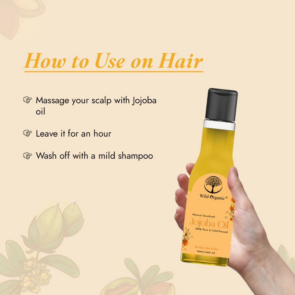 Wild Organic Cold Pressed Unrefined Jojoba Oil | Grocsy