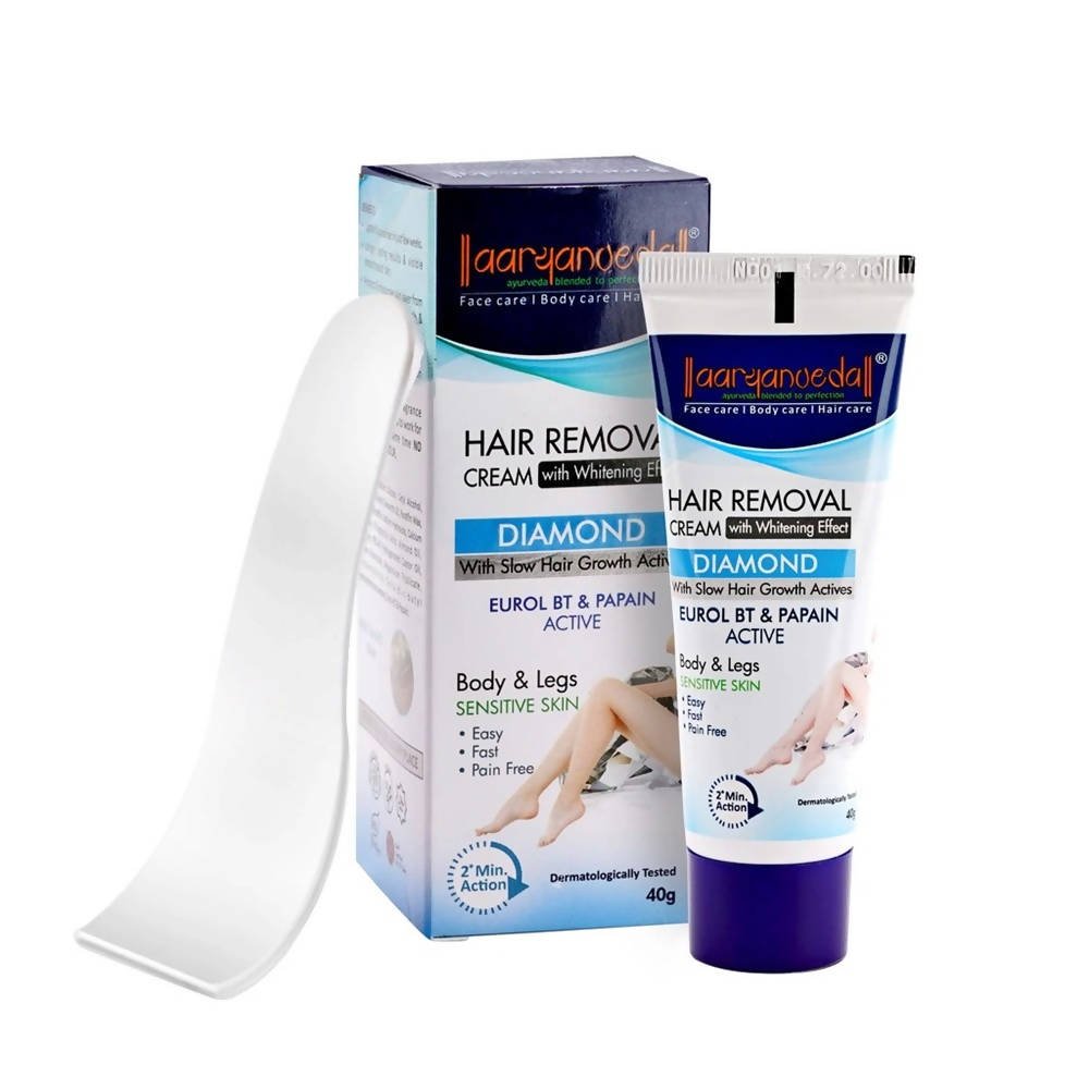 Aaryanveda Diamond Hair Removing Cream With Whitening Effect | Grocsy