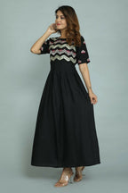 Alvano Printed Stylish Anarkali Kurti for Women and Girls Rayon Embroidery | Grocsy
