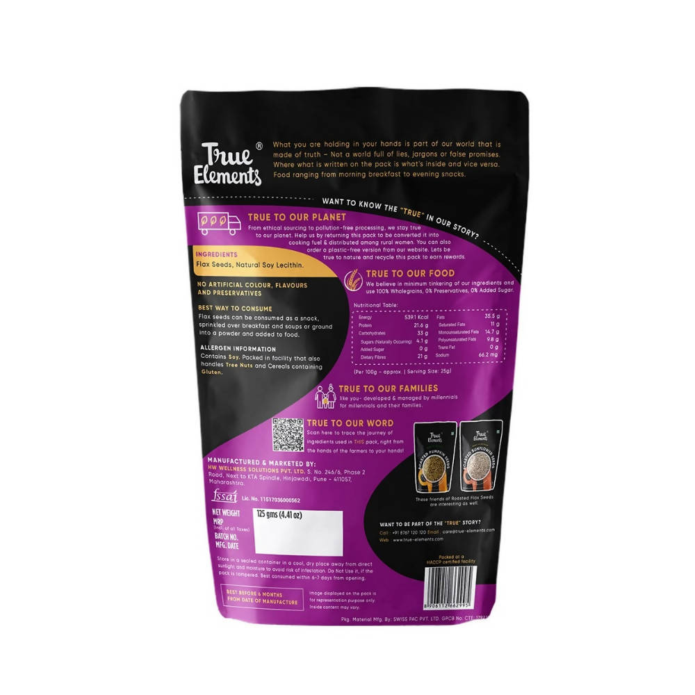 True Elements Roasted Flax Seeds | Grocsy