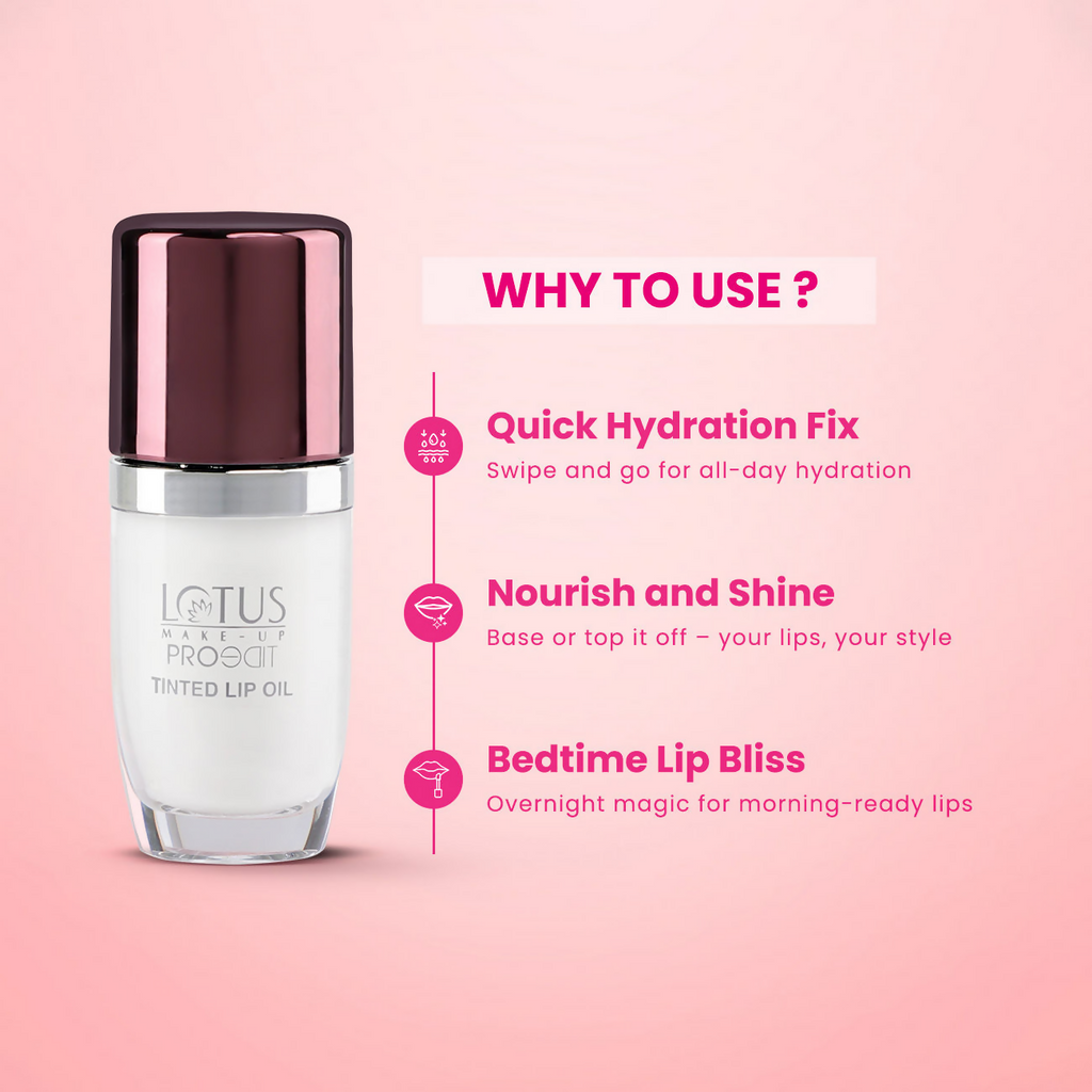 Lotus Make Up Proedit Tinted Lip Oils - Transeculant | Grocsy