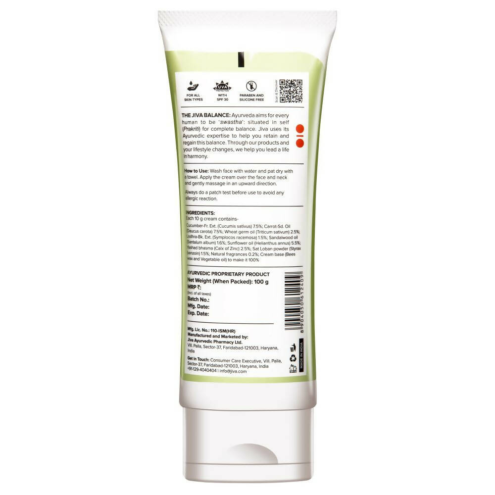 Jiva Ayurveda Cucumber Cream | Grocsy