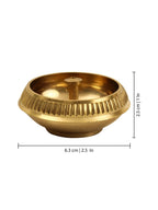 Spillbox Gold Toned Kuber Nandha Deep Pooja Essentials | Grocsy