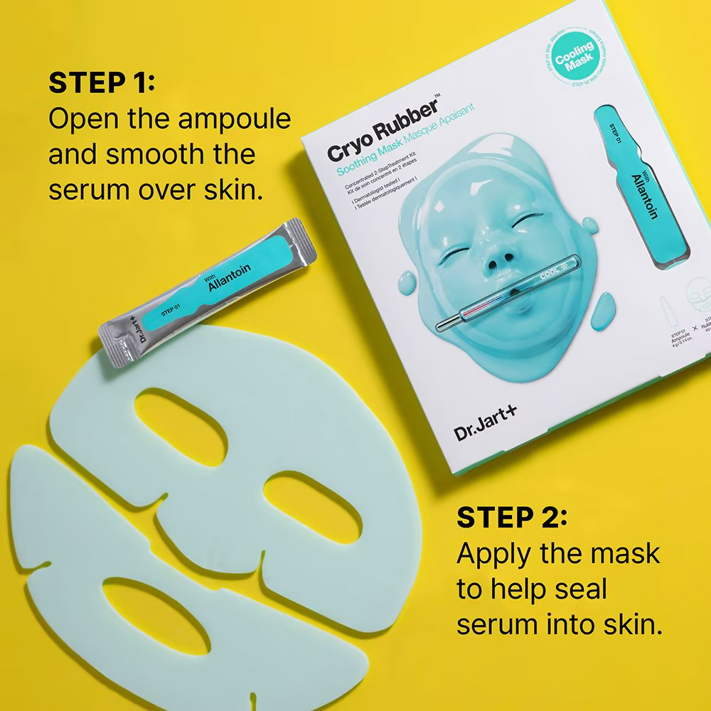 Dr.Jart+ Cryo Rubber Sheet Mask With Soothing Allantoin & Niacinamide | Grocsy