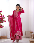 Lehenga Mart Designer Salwar Suit With Dupatta - Pink | Grocsy