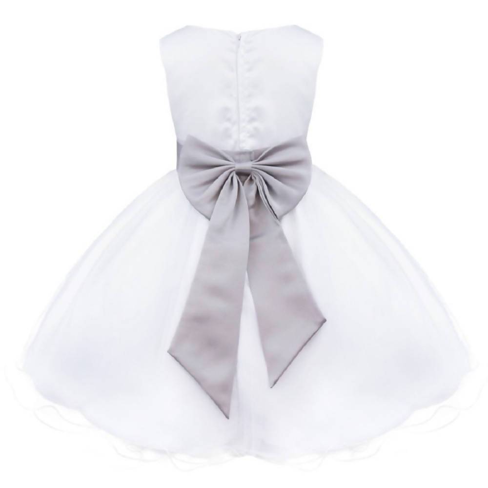 Asmaani Baby Girl's White Color Fancy Party Wear Dress (AS-DRESS-22053) | Grocsy
