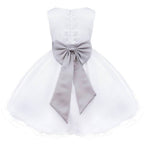 Asmaani Baby Girl's White Color Fancy Party Wear Dress (AS-DRESS-22053) | Grocsy